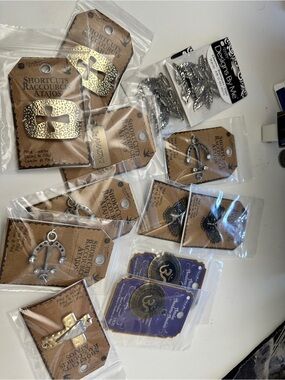 Blue Moon Metal Cross & Charm Assortment - Gold and Silver